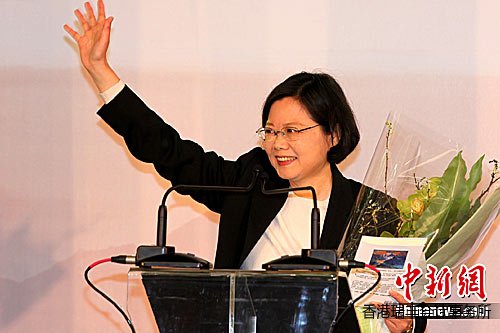 資料圖:蔡英文。中新社發(fā) 董會(huì)峰 攝